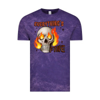 Cloud Purple everythings fine Vintage Tee - JahusDesignShop