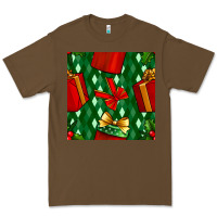 Cacao christmas surprise gift box seamless pattern Premium Tee - BundleAndBundleShop