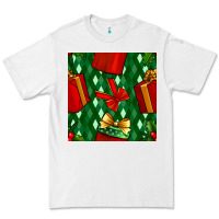 White christmas surprise gift box seamless pattern Premium Tee - BundleAndBundleShop