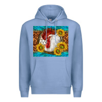 Colony Blue western rooster Premium Hoodie - TumblerDesignByShophia