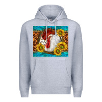 Heather Grey western rooster Premium Hoodie - TumblerDesignByShophia