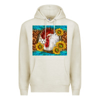 Oatmeal Heather western rooster Premium Hoodie - TumblerDesignByShophia