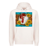 Pale Pink western rooster Premium Hoodie - TumblerDesignByShophia