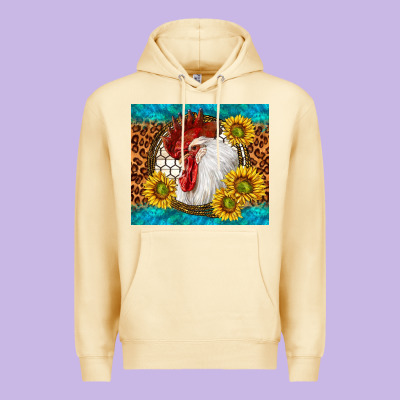 Western Rooster Premium Hoodie Designed By Tumblerdesignbyshophia