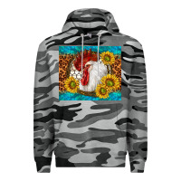 Slate Camo western rooster Premium Hoodie - TumblerDesignByShophia