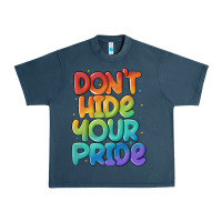 Midnight Navy dont hide your pride Urban Heavy Tee - MaliasSmallBusiness