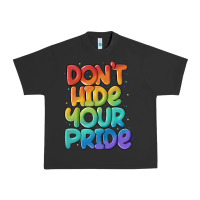Pigment Black dont hide your pride Urban Heavy Tee - MaliasSmallBusiness