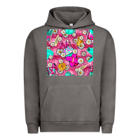 Pigment Tornado hairstylist coffee cups and daisy with leopard seamless pattern bbs Urban Hoodie - BundleAndBundleShop