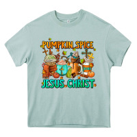 Pumpkin Spıce Jesus Christ Coffee Cups Heavy Core Tee | Teevron