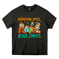 Asphalt pumpkin spıce jesus christ coffee cups Heavy Core Tee - AdoDesignShop
