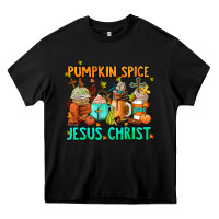 Black pumpkin spıce jesus christ coffee cups Heavy Core Tee - AdoDesignShop