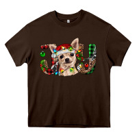Christmas Chihuahua Joy Heavy Core Tee | Teevron