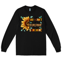 Black when you can't find the sunshine be the sunshine Long Sleeve Tee - MaliasSmallBusiness