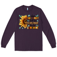 Plum when you can't find the sunshine be the sunshine Long Sleeve Tee - MaliasSmallBusiness