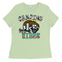 Matcha camping vibes Ladies Tee - CowhideDigitalArt