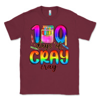 Burgundy 100 days of cray cray Classic Tee - MaliasSmallBusiness