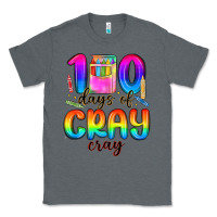 Charcoal Heather 100 days of cray cray Classic Tee - MaliasSmallBusiness