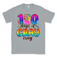 Heather Grey 100 days of cray cray Classic Tee - MaliasSmallBusiness