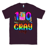 Plum 100 days of cray cray Classic Tee - MaliasSmallBusiness