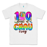 White 100 days of cray cray Classic Tee - MaliasSmallBusiness