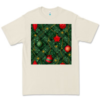 Bone christmas ornaments seamless  pattern Premium Tee - BundleAndBundleShop