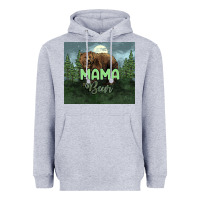 Heather Grey Mama bear tumbler Heavyweight Hoodie - HowdyJamesFarm