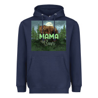 Navy Mama bear tumbler Heavyweight Hoodie - HowdyJamesFarm