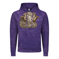 Cloud Purple merino wool sheep head Vintage Hoodie - LillyAllenDesigns