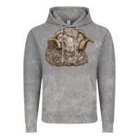 Cloud Rock merino wool sheep head Vintage Hoodie - LillyAllenDesigns