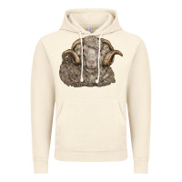 Vintage Artic merino wool sheep head Vintage Hoodie - LillyAllenDesigns