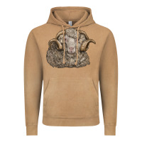 Vintage Camel merino wool sheep head Vintage Hoodie - LillyAllenDesigns