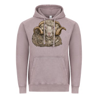 Vintage Zinc merino wool sheep head Vintage Hoodie - LillyAllenDesigns