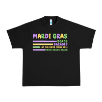 Black mardi gras beads Urban Heavy Tee - MaliasSmallBusiness