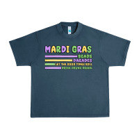 Midnight Navy mardi gras beads Urban Heavy Tee - MaliasSmallBusiness