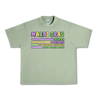 Oil Green mardi gras beads Urban Heavy Tee - MaliasSmallBusiness