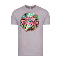 Vintage Zinc happy teacher lighting bolt Vintage Tee - MaliasSmallBusiness