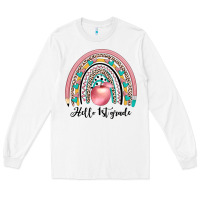 White hello 1 st grade Long Sleeve Tee - JahusDesignShop
