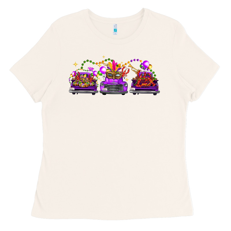 Mardi Gras Farm Trucks Ladies Tee by FaDigitalArtStudio | Teevron