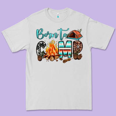 Born To Camp Premium Tee Designed By Jahusdesignshop