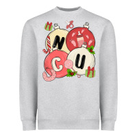 Heather Grey nicu nurse christmas Heavyweight Sweatshirt - MaliasSmallBusiness