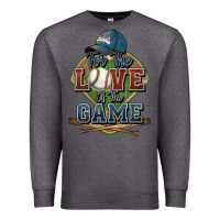 Charcoal Heather for the love of the game baseball Premium Sweatshirt - HowdyJamesFarm