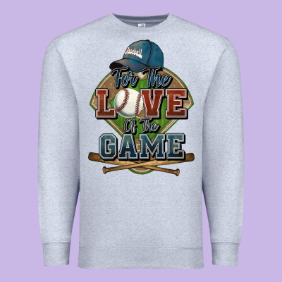 For The Love Of The Game Baseball Premium Sweatshirt Designed By Howdyjamesfarm