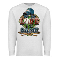 Oatmeal Heather for the love of the game baseball Premium Sweatshirt - HowdyJamesFarm