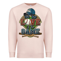 Pale Pink for the love of the game baseball Premium Sweatshirt - HowdyJamesFarm