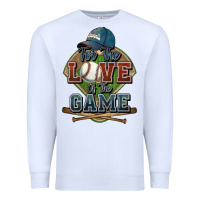 White for the love of the game baseball Premium Sweatshirt - HowdyJamesFarm