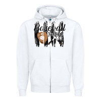 White Baseball Mama Zipper Hoodie - Bettercallsaul