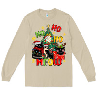 Mushroom ho ho ho meow Long Sleeve Tee - MaliasSmallBusiness
