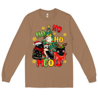 Toasted Coconut ho ho ho meow Long Sleeve Tee - MaliasSmallBusiness
