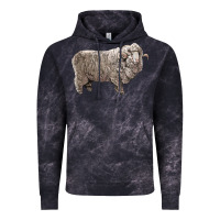 Cloud Black rambouillet sheep Vintage Hoodie - LillyAllenDesigns