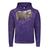 Cloud Purple rambouillet sheep Vintage Hoodie - LillyAllenDesigns